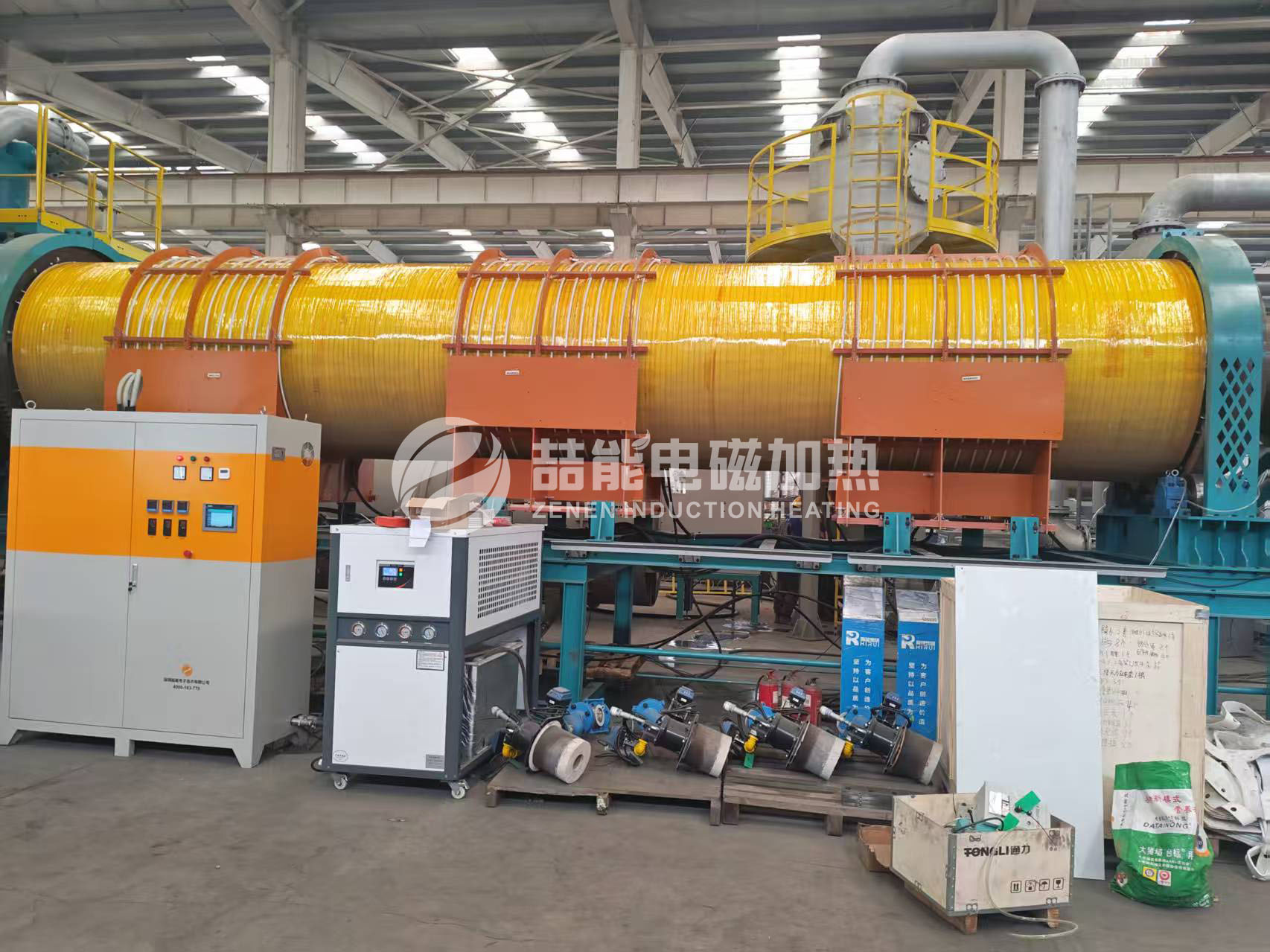 喆能電磁回轉窯在鋰電池破碎打粉、鋰電黑粉制備產線中的應用案例